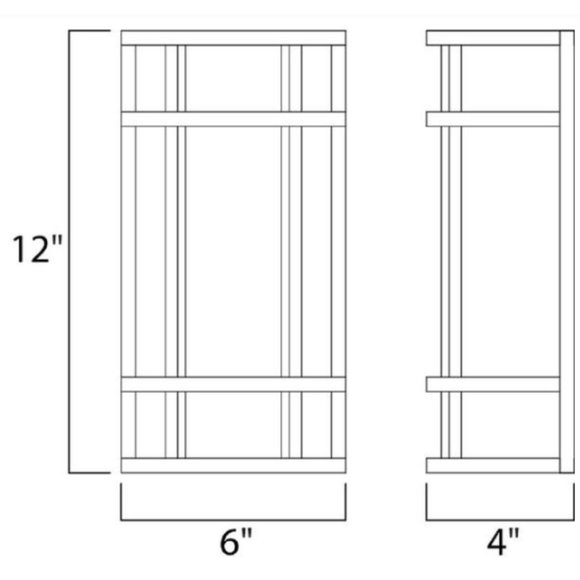 12 in. Moon Ray LED Wall Sconce - Bronze - Picture 2 of 2